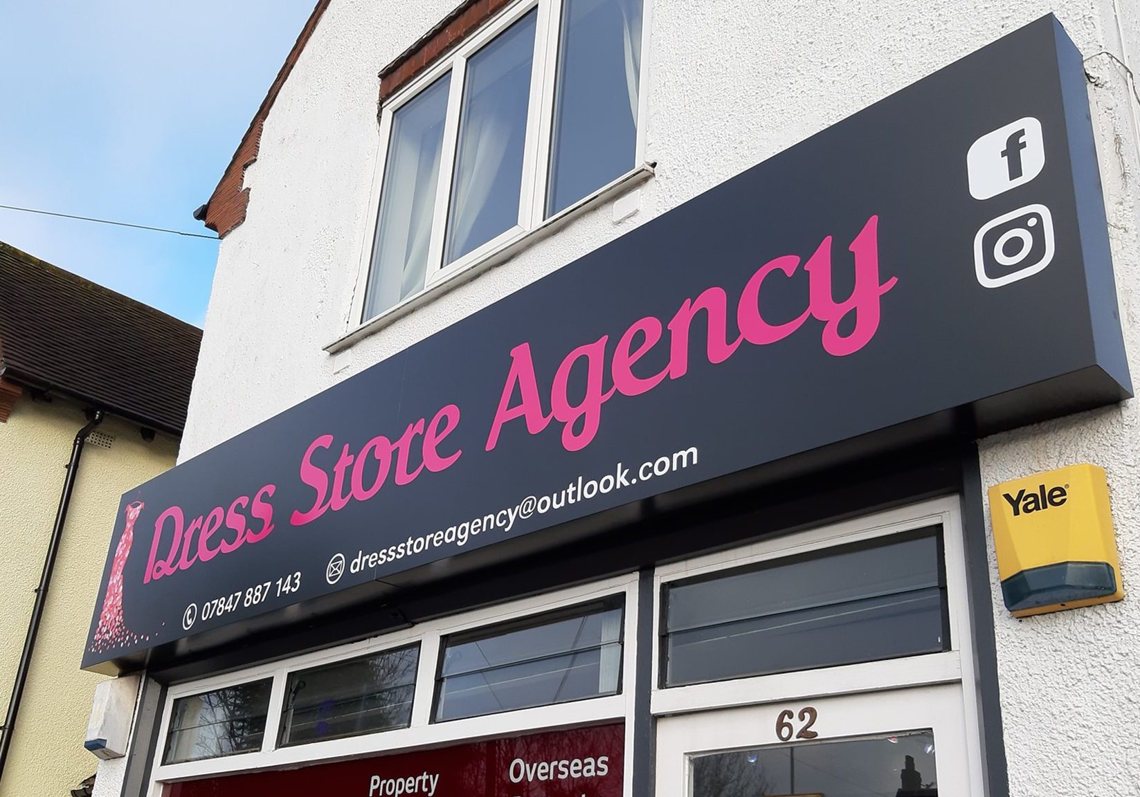 Dress Store Agency shop sign