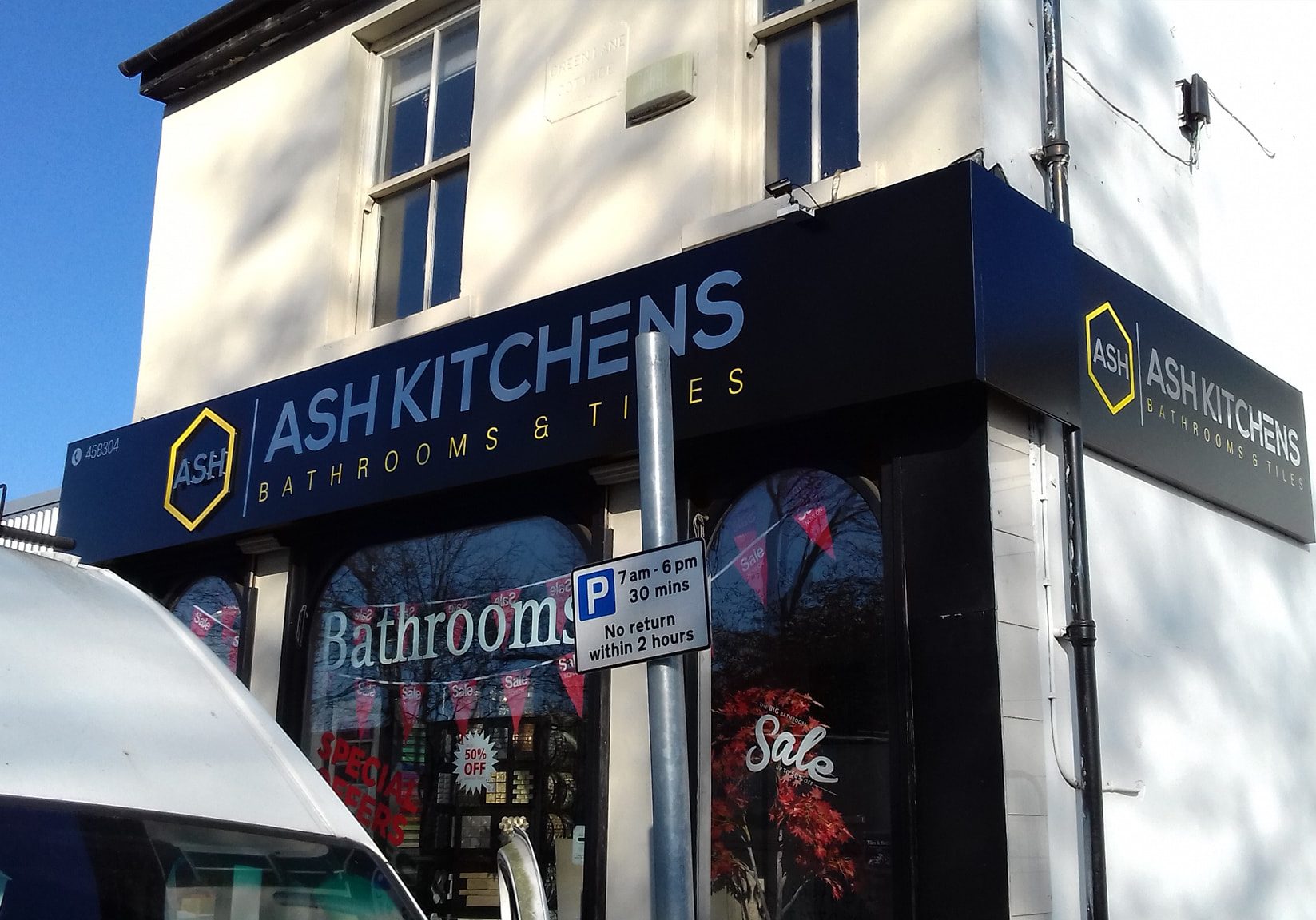 Ash Kitchens store sign