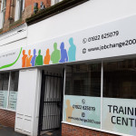 Job Change Training Centre sign