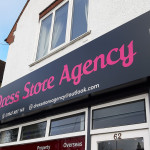 Dress Store Agency shop sign