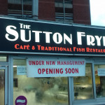 The Sutton Fryer shop sign